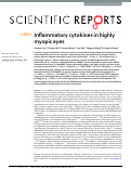 Cover page: Inflammatory cytokines in highly myopic eyes