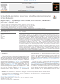 Cover page: Girls' pubertal development is associated with white matter microstructure in late adolescence