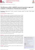 Cover page: Simultaneous carbon catabolite repression governs sugar and aromatic co-utilization in Pseudomonas putida M2.