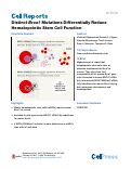Cover page: Distinct Brca1 Mutations Differentially Reduce Hematopoietic Stem Cell Function