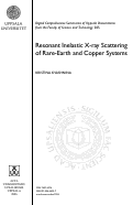 Cover page: Resonant Inelastic X-ray Scattering of Rare-Earth and Copper Systems