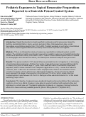 Cover page: Pediatric Exposures to Topical Benzocaine Preparations Reported to a Statewide Poison Control System