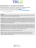 Cover page: Hemodialysis in the Poisoned Patient