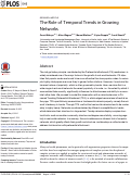 Cover page: The Role of Temporal Trends in Growing Networks.