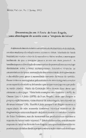 Cover page: Deconstrução em <em>A Festa de Ivan Ângelo, uma abordagem de acordo com a ""resposta do leitor"</em>