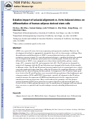 Cover page: Relative impact of uniaxial alignment vs. form-induced stress on differentiation of human adipose derived stem cells