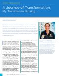 Cover page: A Journey of Transformation: My Transition in Nursing