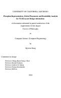 Cover page: Floorplan Representation, Global Placement, and Routability Analysis for VLSI Layout Design Automation