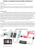 Cover page: Review on Integrated structured light architectures