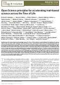 Cover page: Publisher Correction: Open Science principles for accelerating trait-based science across the Tree of Life