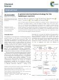 Cover page: A general electrochemical strategy for the Sandmeyer reaction