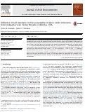 Cover page: Influence of soil moisture on the seasonality of nitric oxide emissions from chaparral soils, Sierra Nevada, California, USA