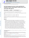 Cover page: Non-literal language processing is jointly supported by the language and theory of mind networks: Evidence from a novel meta-analytic fMRI approach.