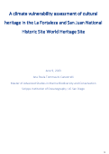 Cover page of Heritage at Risk: Assessing Climate Vulnerability in San Juan, Puerto Rico