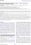 Cover page: Has Toxicity Testing Moved into the 21st Century? A Survey and Analysis of Perceptions in the Field of Toxicology