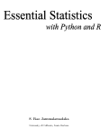 Cover page: Essential Statistics with Python and R