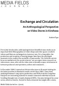 Cover page: Exchange and Circulation: An Anthropological Perspective on Video Stores in Kinshasa