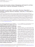 Cover page: Genome-wide Association Analysis of Schizophrenia and Vitamin D Levels Shows Shared Genetic Architecture and Identifies Novel Risk Loci.