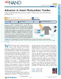 Cover page: Advances in Smart Photovoltaic Textiles.