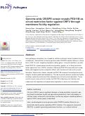 Cover page of Genome-wide CRISPR screen reveals PEX11B as a host restriction factor against ORFV through membrane fluidity regulation.