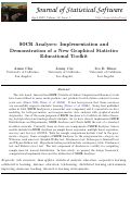 Cover page of SOCR Analyses: Implementation and Demonstration of a New Graphical Statistics Educational Toolkit