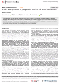 Cover page: BAP1 methylation: a prognostic marker of uveal melanoma metastasis