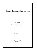 Cover page: Open