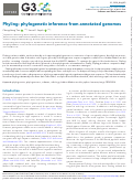 Cover page of Phyling: phylogenetic inference from annotated genomes