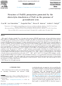 Cover page: Structure of Fe(III) precipitates generated by the electrolytic dissolution of Fe(0) in the presence of groundwater ions