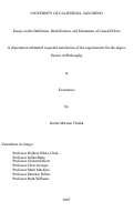 Cover page: Essays on the definition, identification, and estimation of causal effects