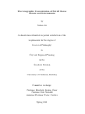 Cover page: The Geographic Concentration of Retail Stores: Trends and Determinants