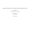 Cover page: The Impact of Natural Resources on Civil Conflict in the Democratic Republic of the Congo