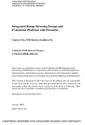 Cover page: Integrated Ramp Metering Design and Evaluation Platform with Paramics