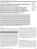 Cover page: Genome-wide signatures of complex introgression and adaptive evolution in the big cats