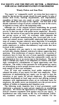 Cover page: Pay Equity and the Private Sector: A Proposal for Local Implementation in the Richmond