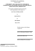 Cover page of Uniformity and Variation in Comparison: Comparatives and Superlatives in Japanese from a Cross-Linguistic Perspective