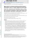 Cover page: Aβ vaccination in combination with behavioral enrichment in aged beagles: effects on cognition, Aβ, and microhemorrhages