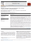 Cover page: Metabolic Syndrome Is Associated With Higher Risk of Wound Complications After Total Hip Arthroplasty