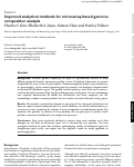 Cover page: Improved analytical methods for microarray-based genome-composition analysis