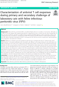 Cover page: Characterization of antiviral T cell responses during primary and secondary challenge of laboratory cats with feline infectious peritonitis virus (FIPV)