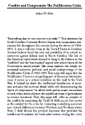 Cover page: Conflict and Compromise: The Nullification Crisis