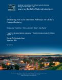 Cover page: Evaluating Net-Zero Emission Pathways for China’s Cement Industry