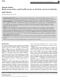 Cover page: Body mass index and health status in diabetic and non-diabetic individuals