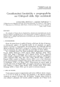 Cover page: Considerazioni faunistiche e zoogeografiche sui Chilopodi delle Alpi occidentali