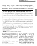 Cover page: A phase I trial of pan-Bcl-2 antagonist obatoclax administered as a 3-h or a 24-h infusion in combination with carboplatin and etoposide in patients with extensive-stage small cell lung cancer