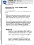 Cover page: Explaining the Galilean Satellites’ Density Gradient by Hydrodynamic Escape