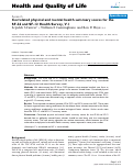 Cover page: Correlated physical and mental health summary scores for the SF-36 and SF-12 Health Survey, V.1