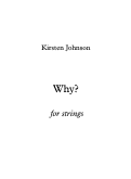 Cover page: Why?