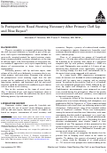 Cover page: Is Postoperative Nasal Stenting Necessary After Primary Cleft Lip and Nose Repair?