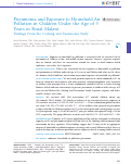 Cover page: Pneumonia and Exposure to Household Air Pollution in Children Under the Age of 5 Years in Rural Malawi Findings From the Cooking and Pneumonia Study